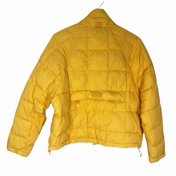Halfdays Small Nellie Packable Puffer jacket in creamsicle Golden Orange Flawed - Picture 8 of 13